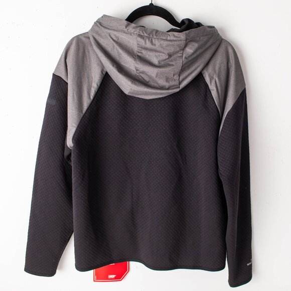 NEW Under Armour Women's Large Hooded Gore Windstopper Black Grey Zip Up Jacket - Picture 9 of 11